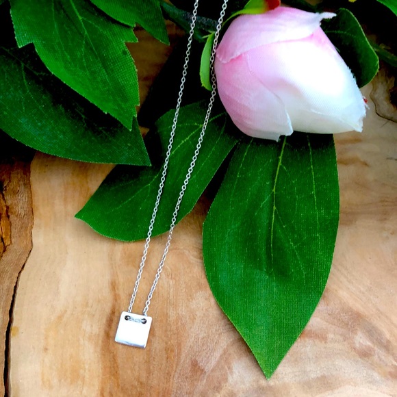 Petite Square Necklace - Picture 5 of 5